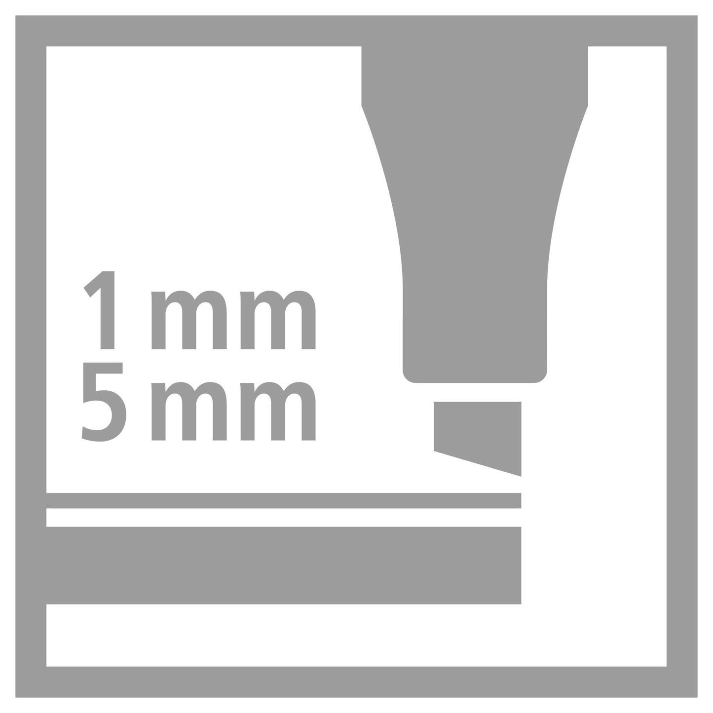 Pennarello Premium a tratto doppio (1 + 5 mm) - STABILO Pen 68 MAX - Nero (25575260)