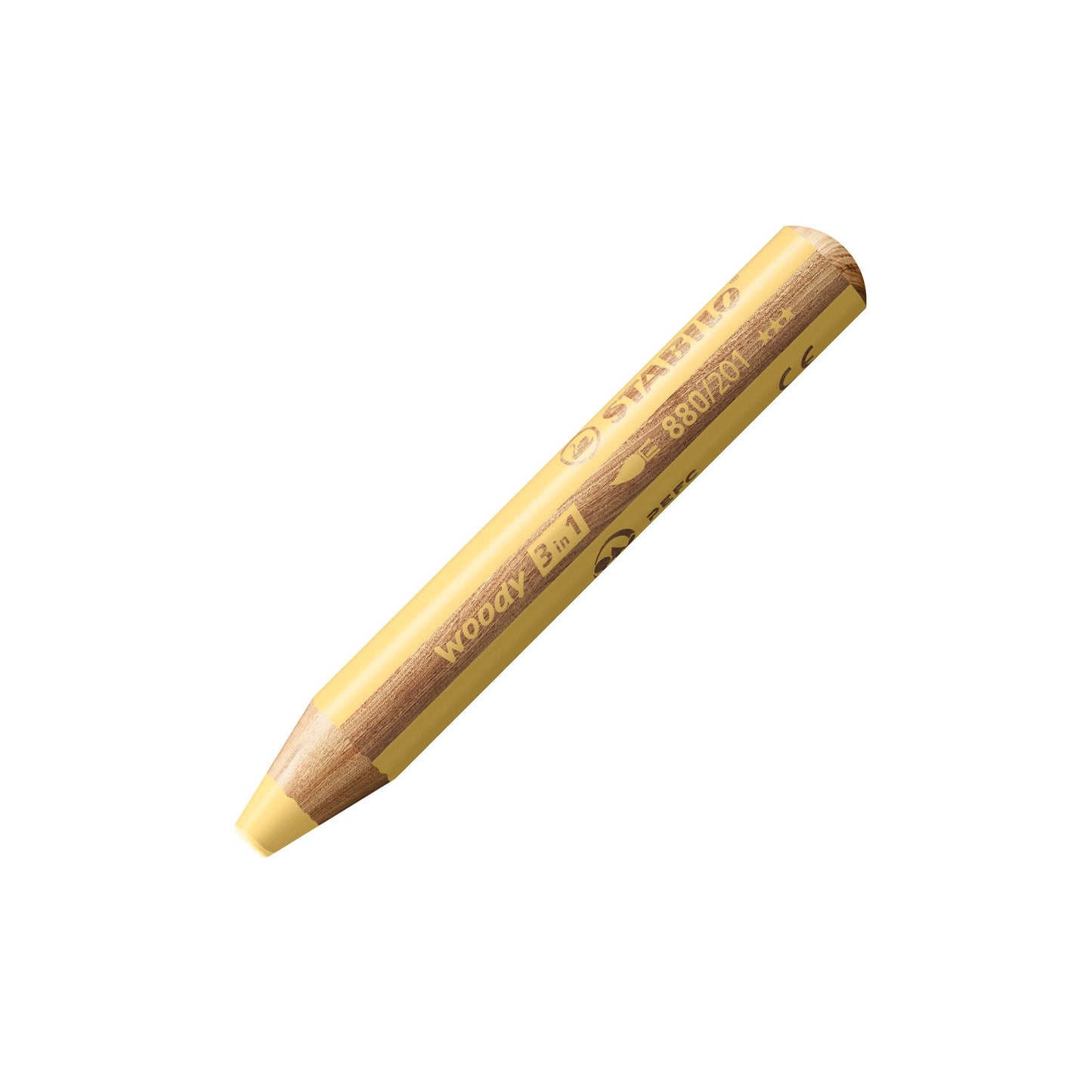 Matita colorata Multi-Funzione - STABILO woody 3 in 1 - Giallo pastello (25542197)