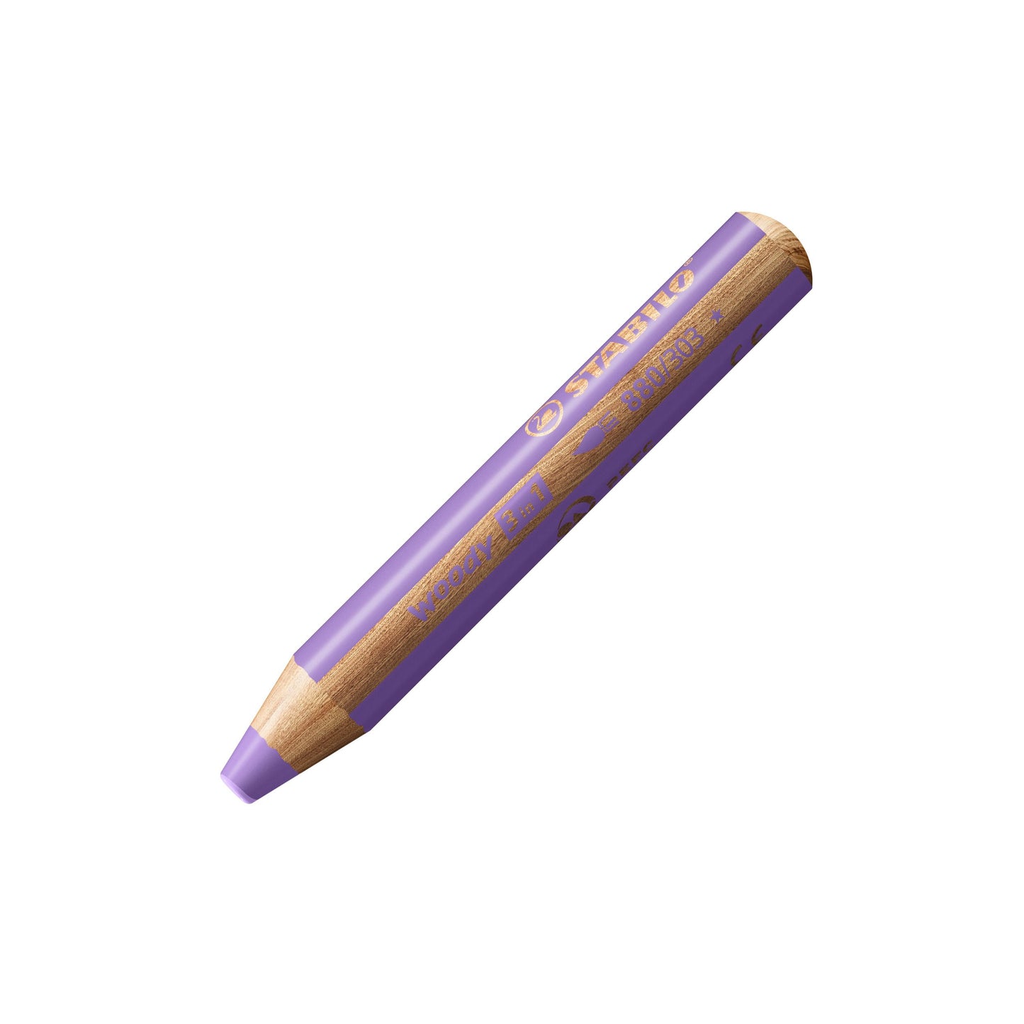 Matita colorata Multi-Funzione - STABILO woody 3 in 1 - Viola pastello (25544745)