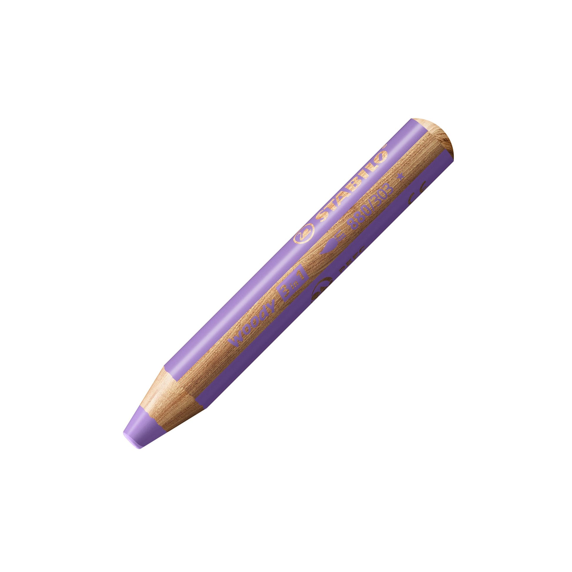 Matita colorata Multi-Funzione - STABILO woody 3 in 1 - Viola pastello (25544745)