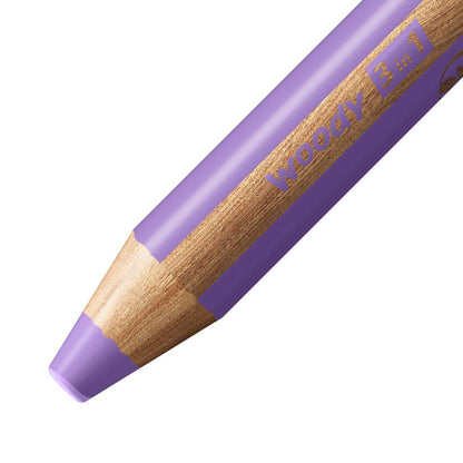 Matita colorata Multi-Funzione - STABILO woody 3 in 1 - Viola pastello (25544746)