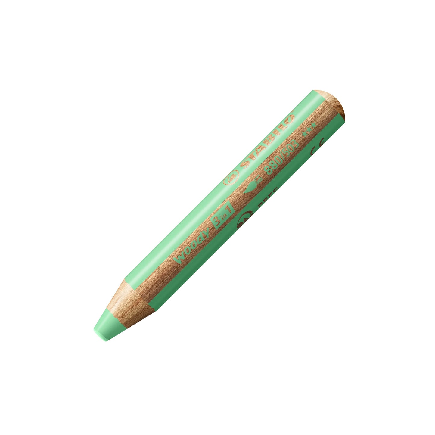 Matita colorata Multi-Funzione - STABILO woody 3 in 1 - Verde pastello (25544738)
