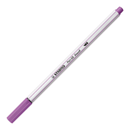 Pennarello Premium con punta a pennello - STABILO Pen 68 brush - ARTY - Scatola in metallo da 30 - Colori assortiti (25575644)
