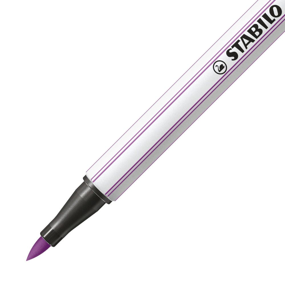 Pennarello Premium con punta a pennello - STABILO Pen 68 brush - ARTY - Scatola in metallo da 30 - Colori assortiti (25575645)