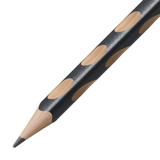 Matita Ergonomica triangolare Sottile - STABILO EASYgraph S Metallic per Destrimani in Grigio metallizzato - Gradazione HB (25545142)