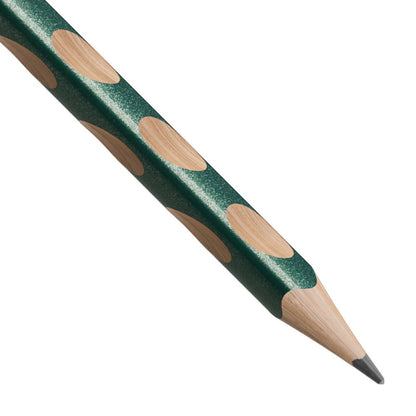 Matita Ergonomica triangolare Sottile - STABILO EASYgraph S Metallic per Mancini in Verde metallizzato - Gradazione HB (25545162)