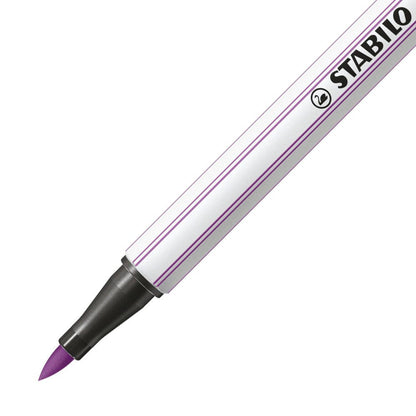 Pennarello Premium con punta a pennello - STABILO Pen 68 brush - Prugna (25576300)