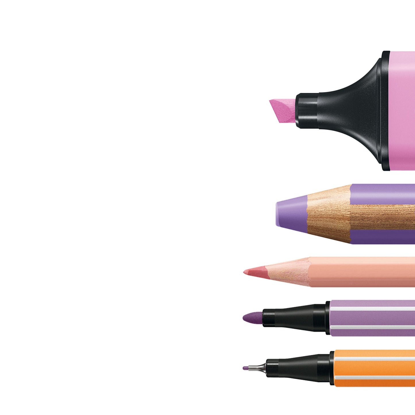 Set Creativo - STABILO ARTY Creative Set Pastel - Cofanetto da 50 - con 5 evidenziatori, 9 matitoni colorati Multi-Funzione, 12 matite colorate acquarellabili, 12 pennarelli premium, 12 fineliner (25593854)
