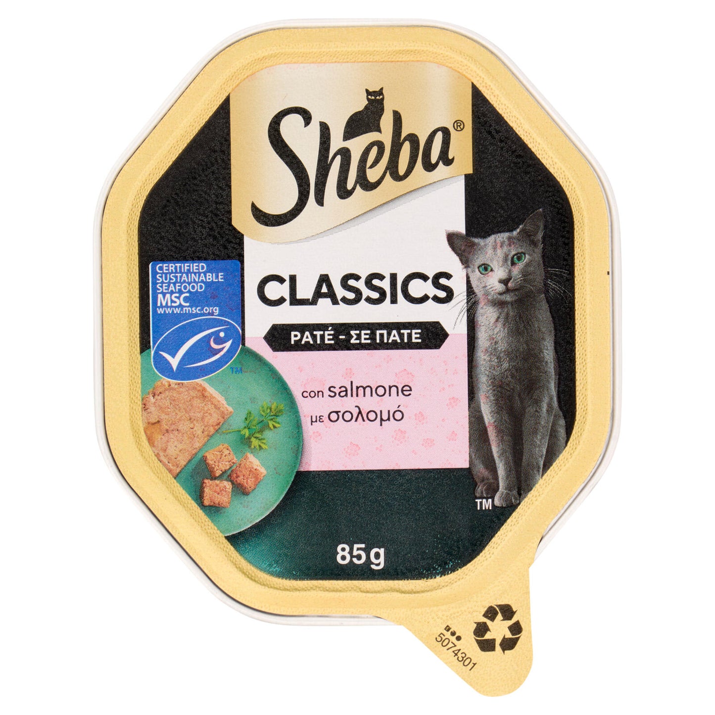 Sheba Classics Patè cibo umido gatto con Salmone 85g (25603192)