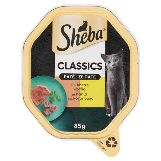Sheba Classics Patè cibo umido gatto con Anatra e Pollo 85g (25603169)