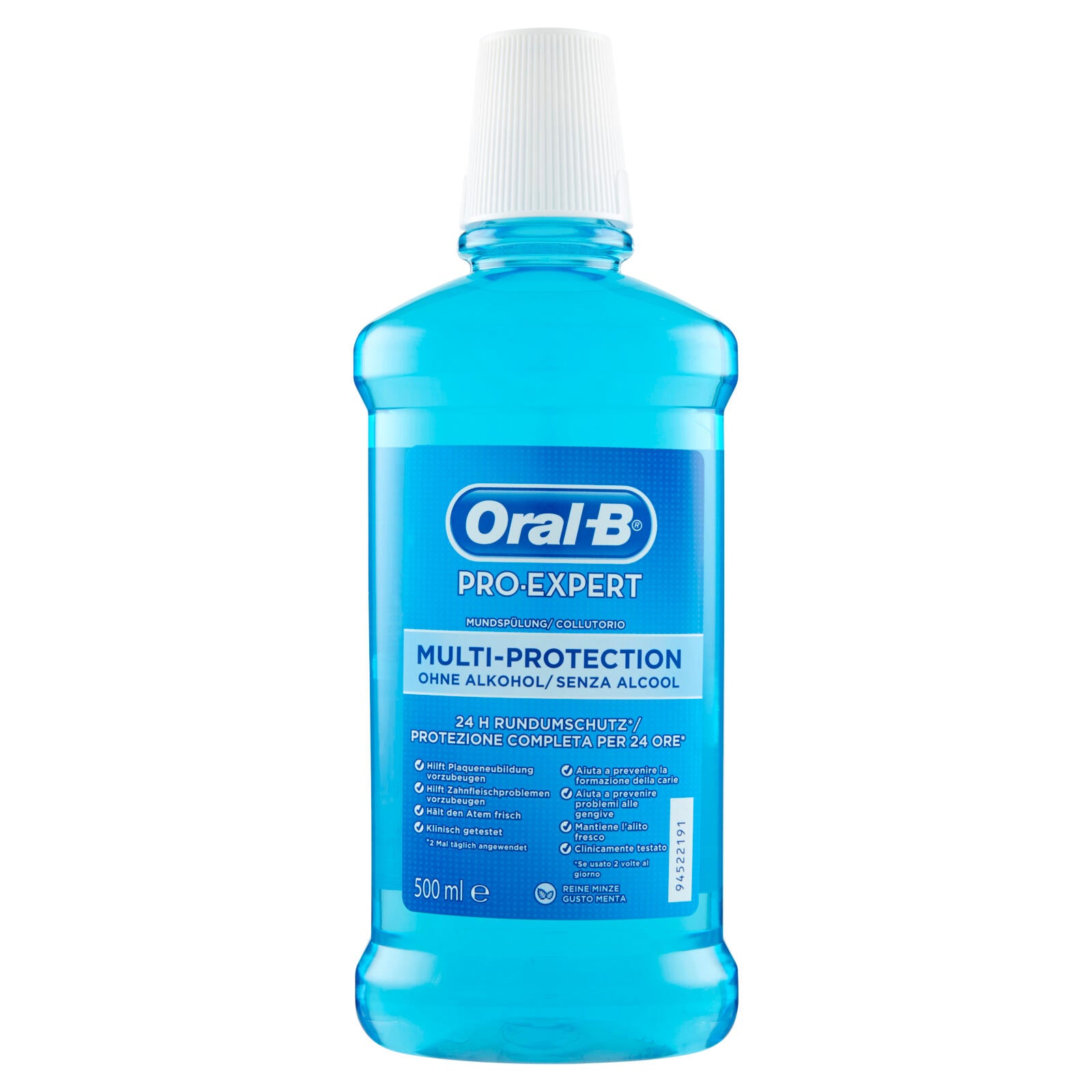 Oral-B Pro-Expert Collutorio Multi-Protection Senza Alcool Menta 500 ml (25567130)