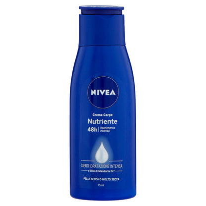 Nivea Crema Corpo Nutriente 48 h Siero Idratazione Intensa e Olio di Mandorla 75 ml (25563399)