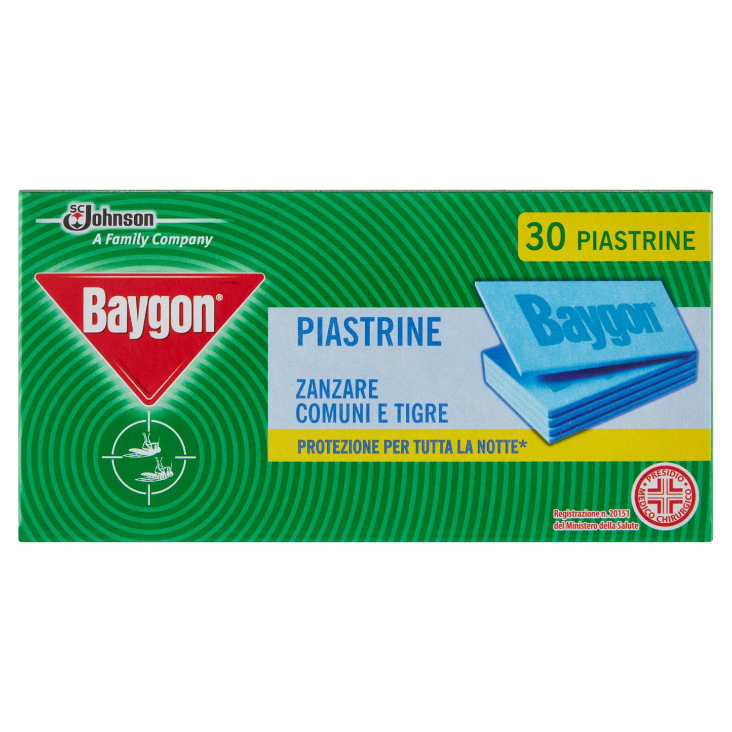 Baygon Piastrine Zanzare Comuni e Tigre 30 pz (25519840)