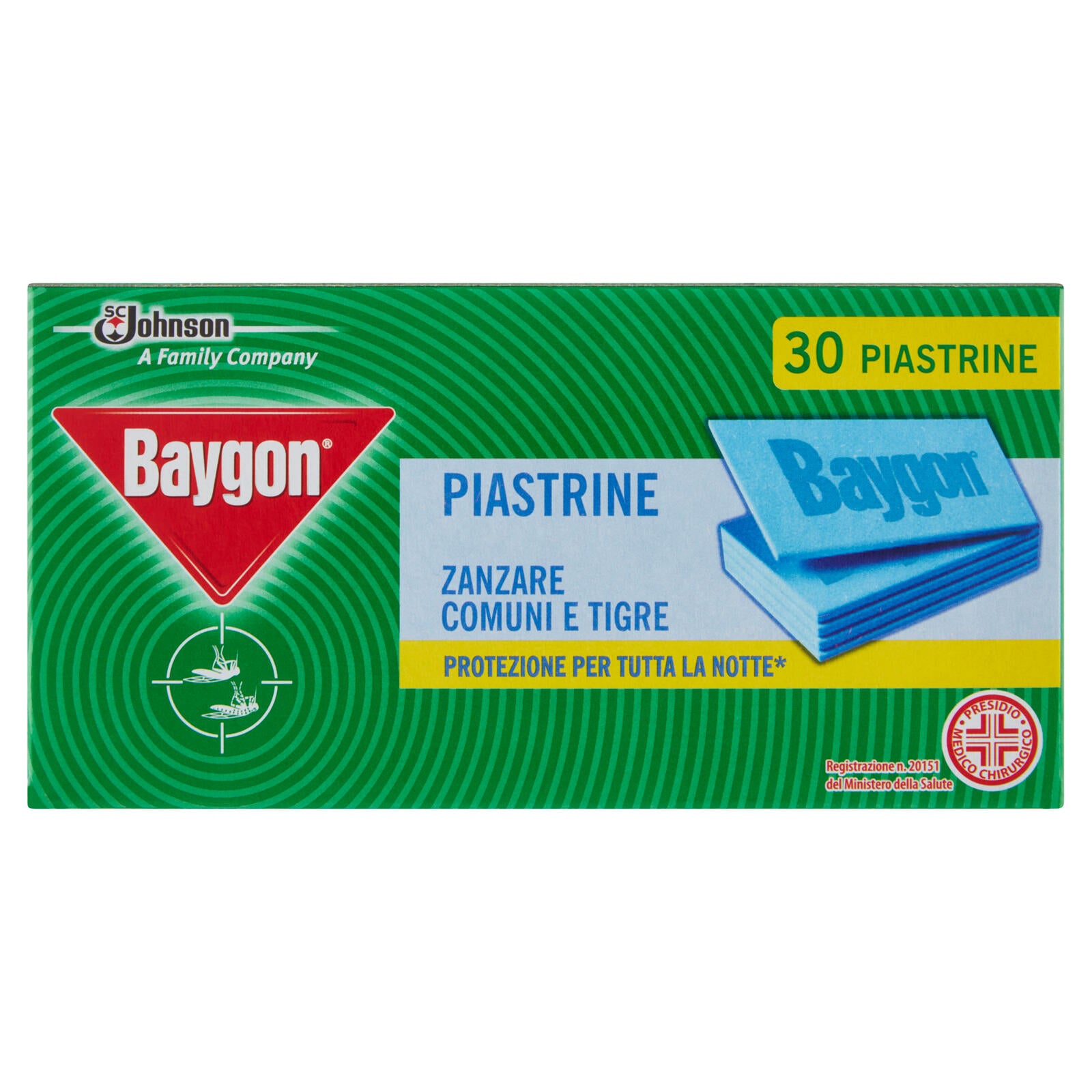 Baygon Piastrine Zanzare Comuni e Tigre 30 pz (25519840)