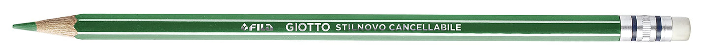 Giotto 256800 - Stilnovo Cancellabile Astuccio 10 Pastelli Colorati con Temperamatite e Gomma (25530652)
