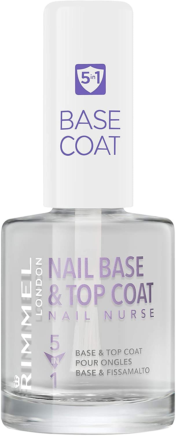 Smalto Rimmel London  - Nail Base e Top Coat - Trasparente 5 in 1  (25605612)