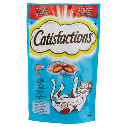 Catisfactions Snack Gatto con Delizioso Salmone 60 g (25521543)