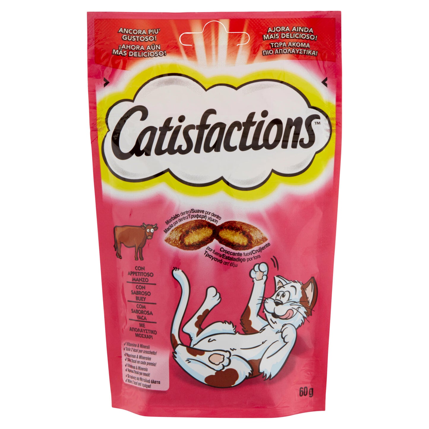 Catisfactions Snack Gatto con Appetitoso Manzo 60 g (25521539)