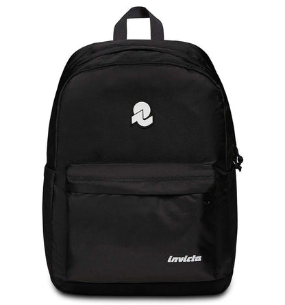 Invicta Zaino Scuola CARLSON, Nero - Tasca Interna, Tasca Porta PC, Tasche Laterali Porta Borraccia - Zaino Viaggio, Zaino Università - Eco Material (25531293)