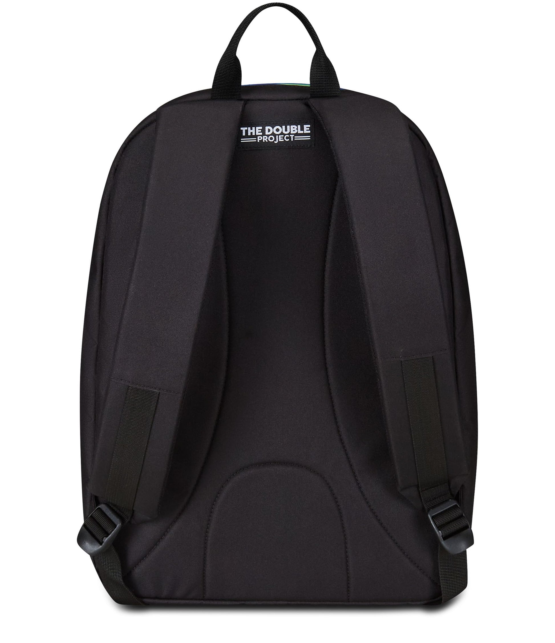 SEVEN Zaino Scuola Reversibile New The Double, Shadow Up, Blu Verde, Zaino Mono Scomparto Con Auricolari Earphones Wireless Led, Tasca PC, Tasca Borraccia e Markers, Zaino Medie Superiori Ragazzo (25615394)