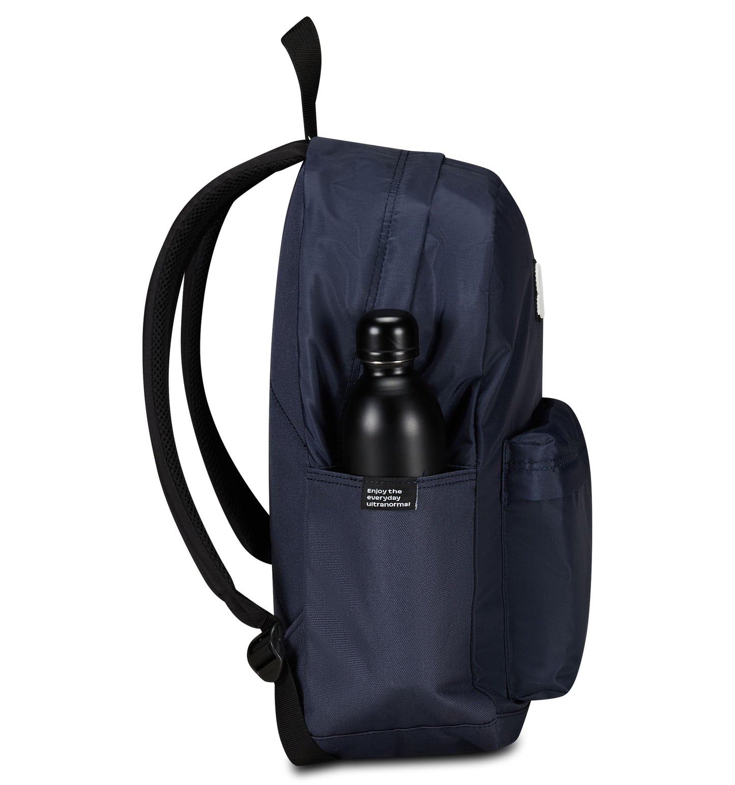 Invicta Zaino Scuola Carlson Plain, Blu, Zaino Mono Scomparto Con Tasca Porta PC o Tablet e Tasca Porta Borraccia, Zaino Superiori, Università e Viaggio, Unisex (25615169)