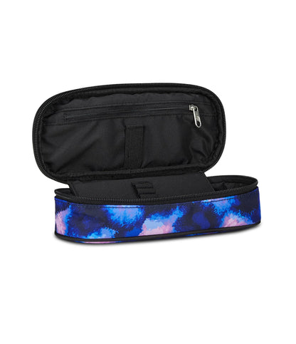 Seven Portapenne Scuola Round Plus, Blu, The Double, Bustina Ovale Con Tasca Interna ed Elastici Porta Penne, Accessori Zaino, Elementari, Medie, Superiori, Ragazzo Ragazza (25581108)