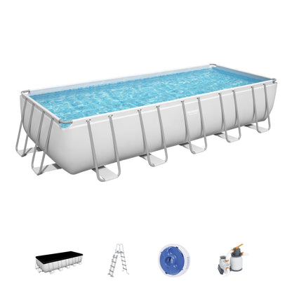 Bestway 5612B Piscina Fuori Terra Power Steel Power Rettangolare da 640x274x132 cm (25519911)