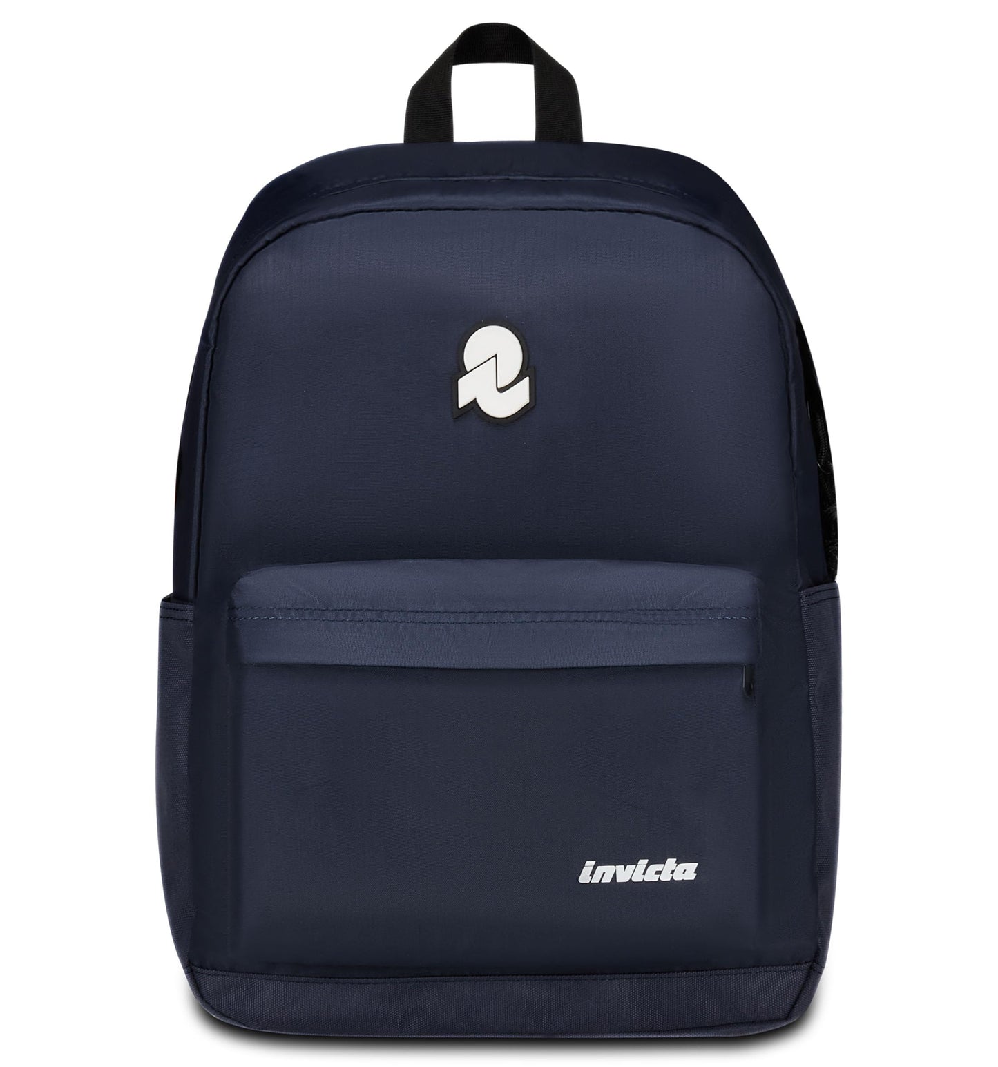 Invicta Zaino Scuola Carlson Plain, Blu, Zaino Mono Scomparto Con Tasca Porta PC o Tablet e Tasca Porta Borraccia, Zaino Superiori, Università e Viaggio, Unisex (25615164)