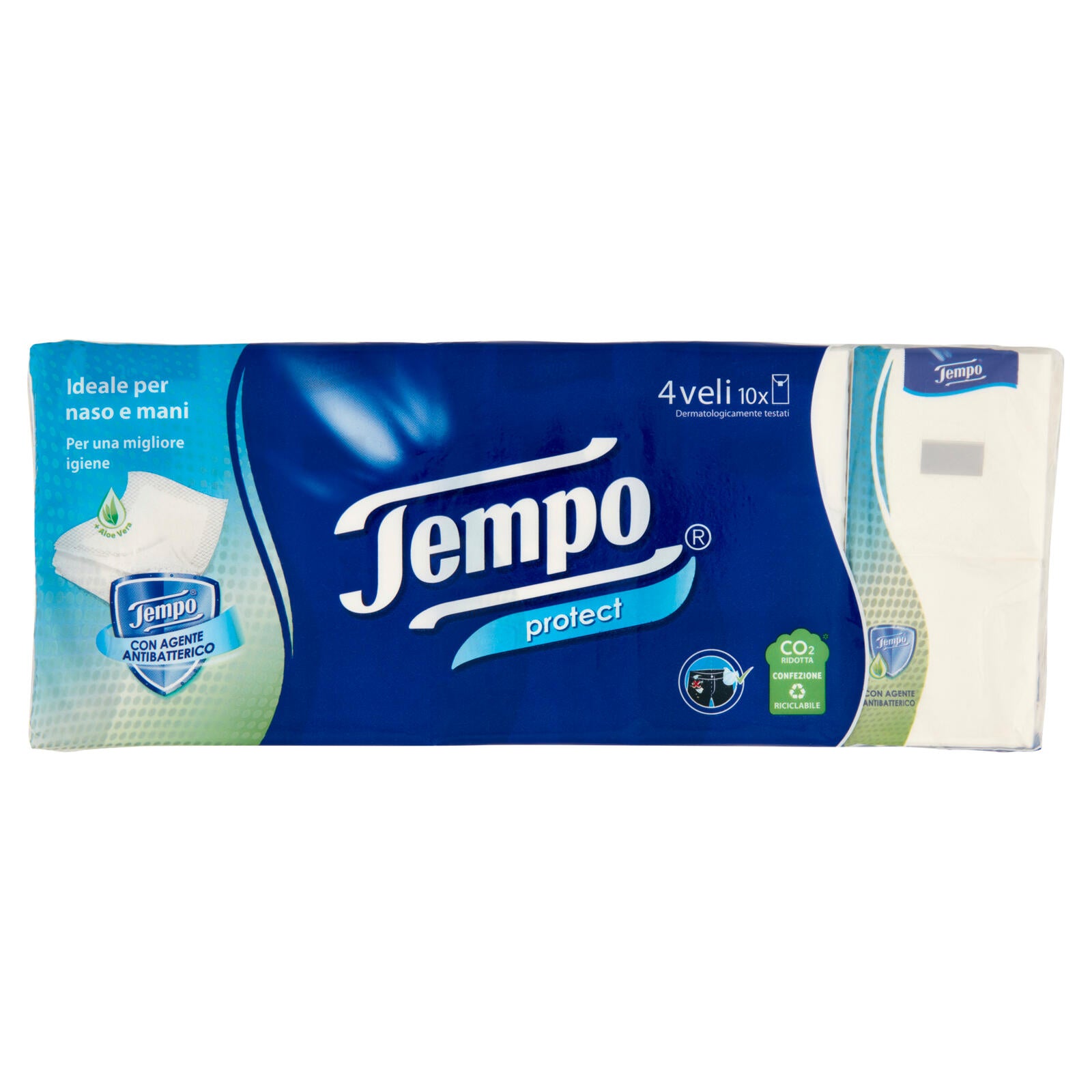 Tempo protect Fazzoletti 4 veli 10 pz (25610527)