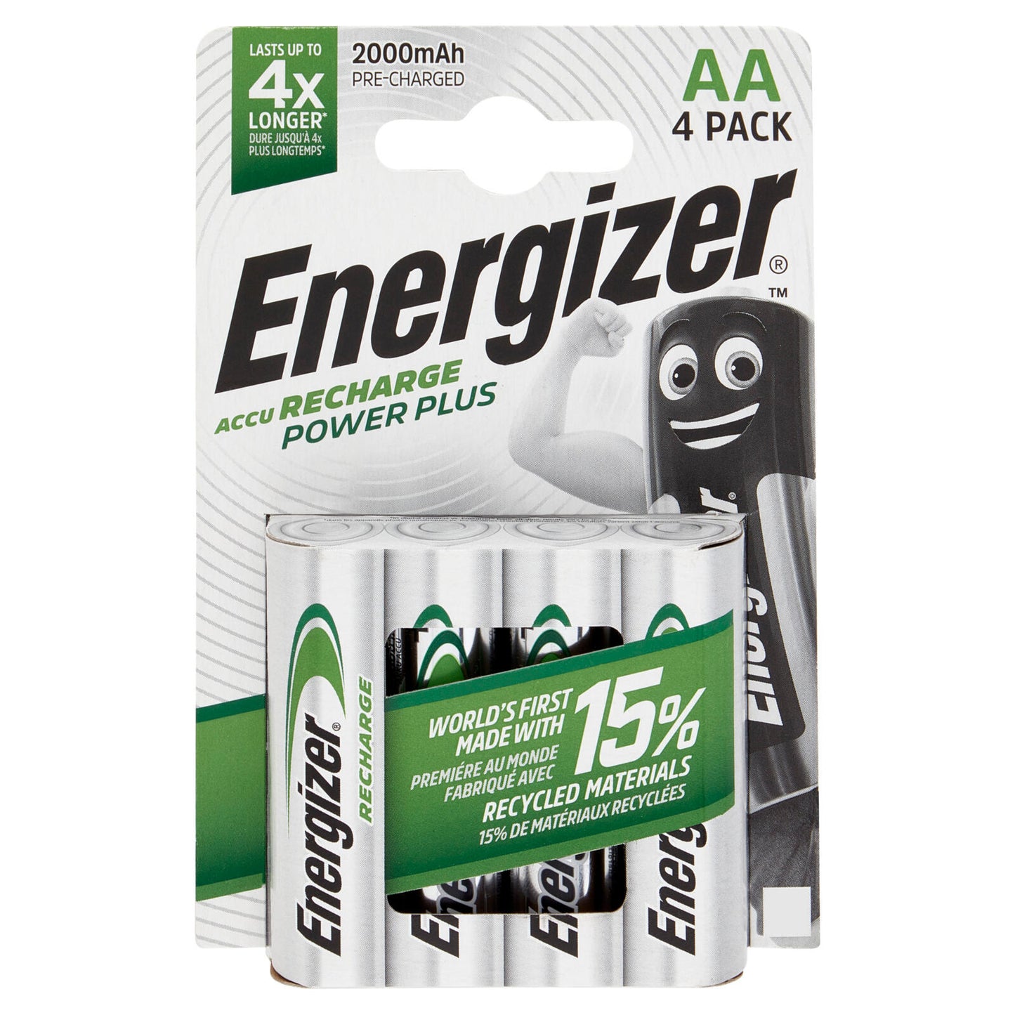 Energizer Accu Recharge Power Plus AA 4 pz (25526290)