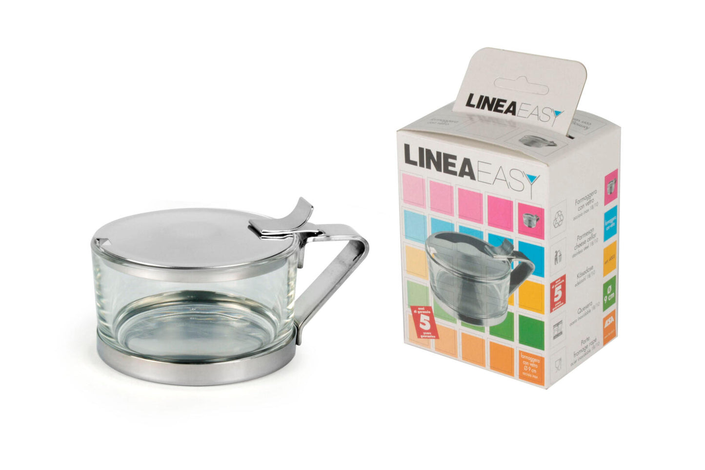 EASY FORMAGGERA INOX  CON VETRO (25525838)