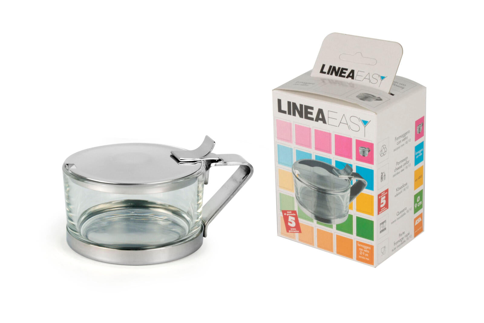 EASY FORMAGGERA INOX  CON VETRO (25525838)