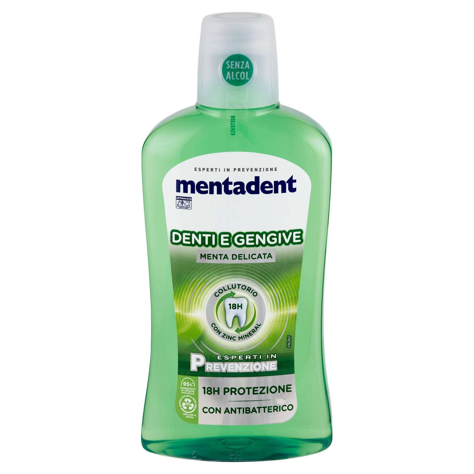 Mentadent Collutorio con Zinc Mineral Denti e Gengive 500 ml (25560022)