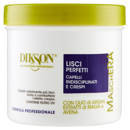 Dikson Maschera Lisci Perfetti con Olio di Argan, Estratti di Malva e Avena - 500 ml (25525389)