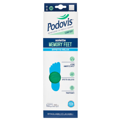Podovis Comfort Solette Memory Feet Taglia Unica 24/45 1 Paio (25579881)