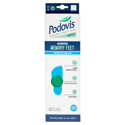 Podovis Comfort Solette Memory Feet Taglia Unica 24/45 1 Paio (25579882)