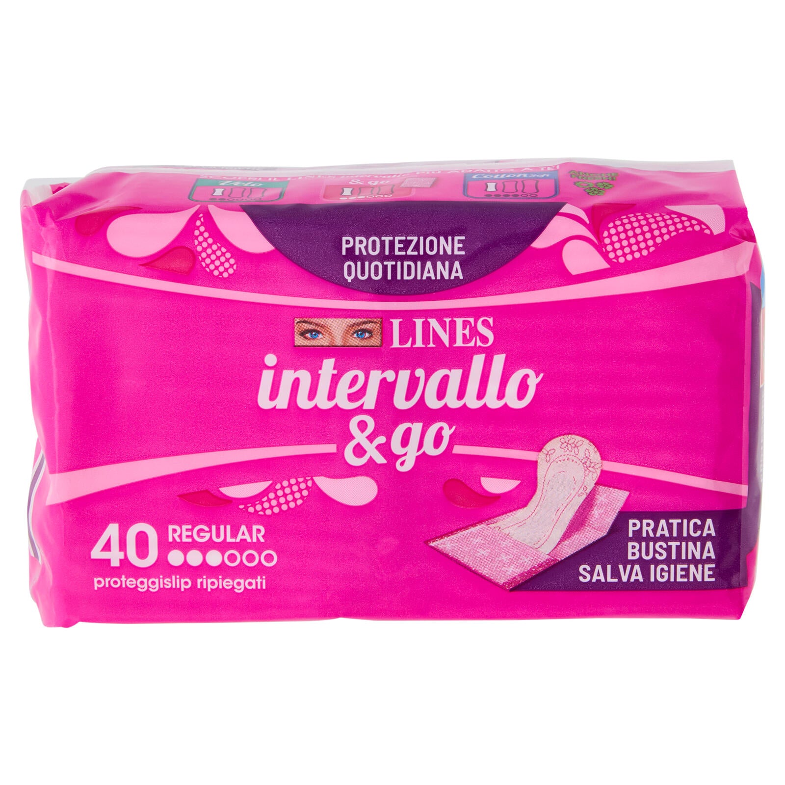 Lines intervallo & go Regular proteggislip ripiegati 40 pz (25533772)