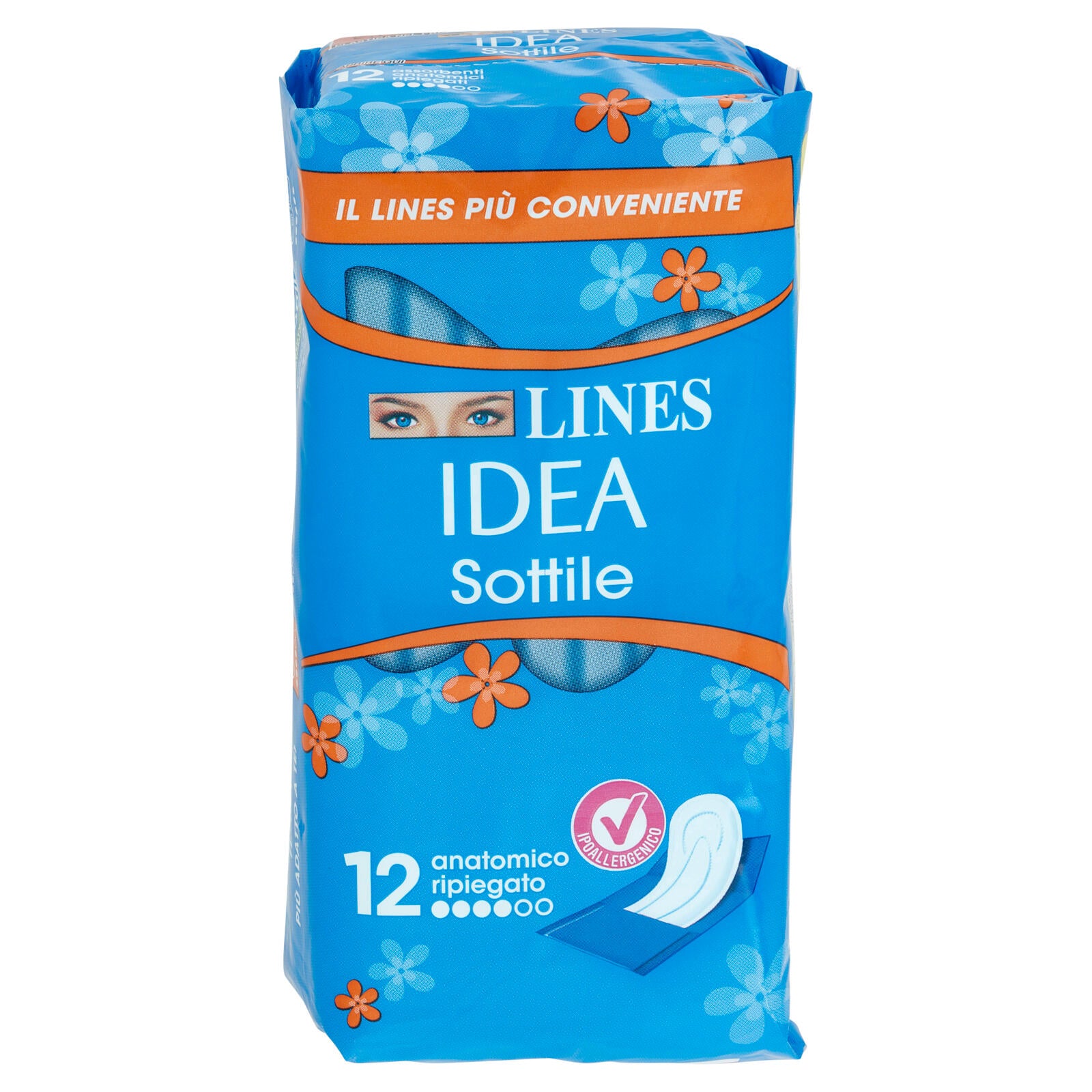 Lines Idea Sottile anatomico ripiegato 12 pz (25533454)
