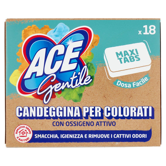 Ace Gentile Maxi Tabs Candeggina per Colorati 18 x 18 g (25518943)