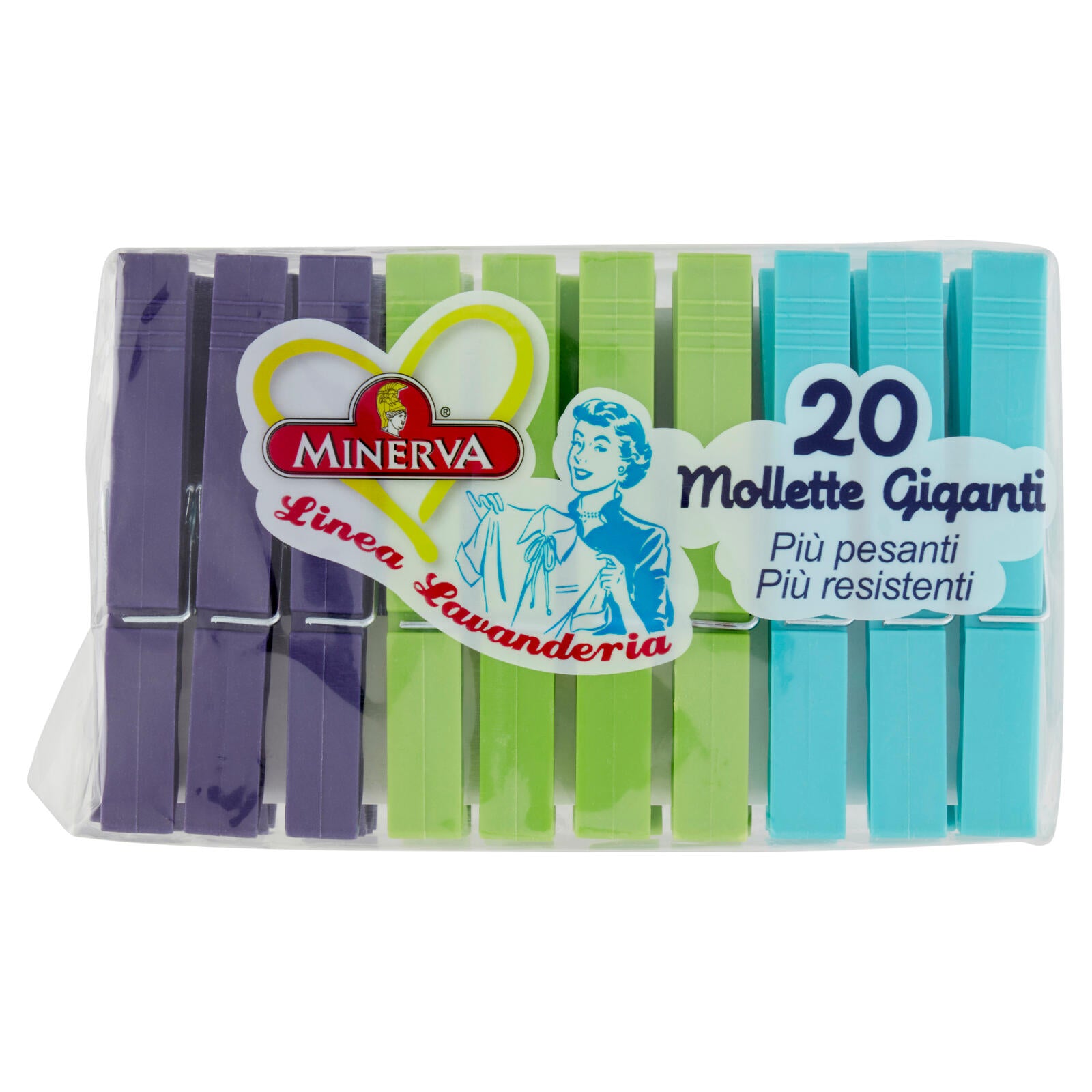 Minerva Linea Lavanderia Mollette Giganti 20 pz (25561996)