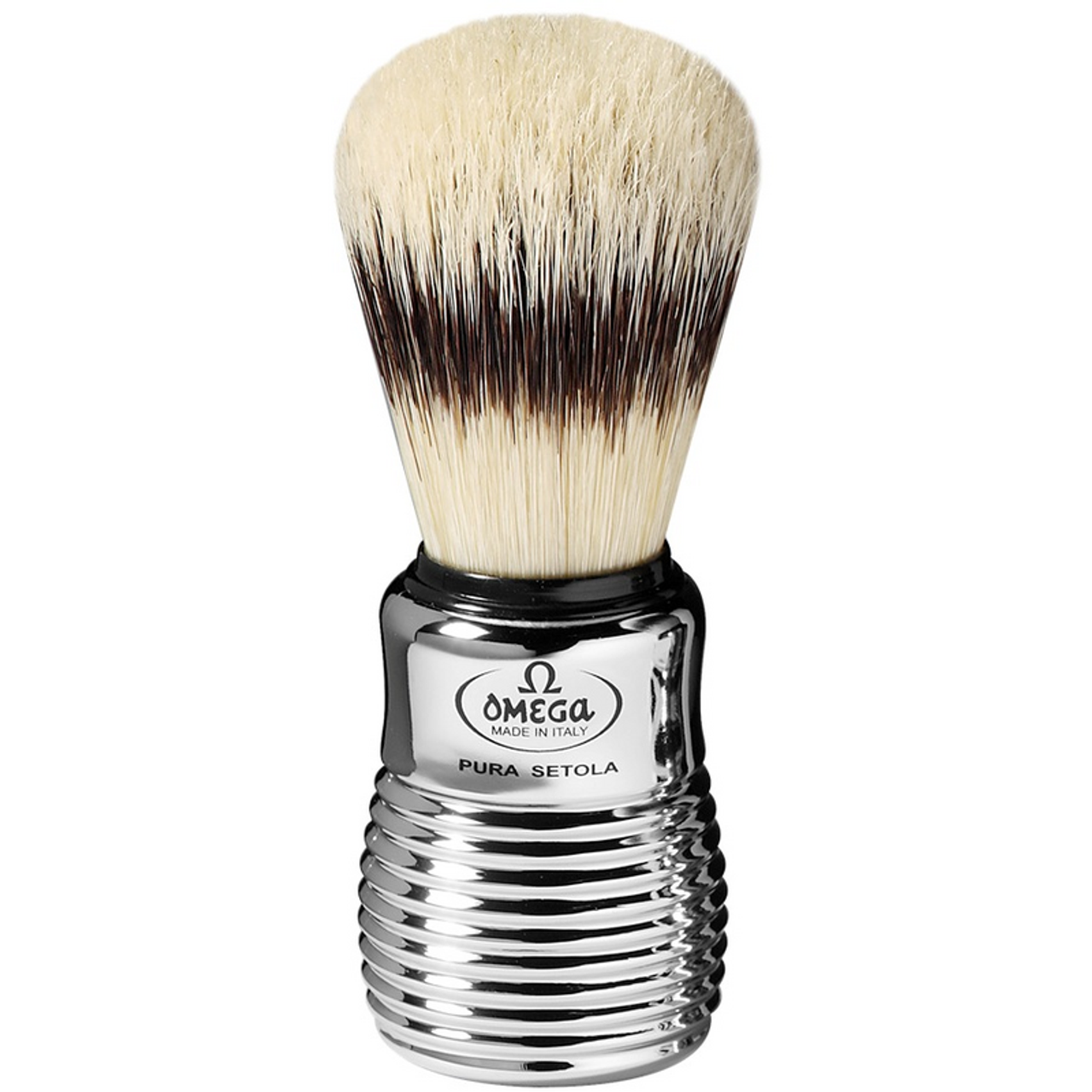OMEGA - PENNELLO DA BARBA CROMATO IN PURA SETOLA (25565464)