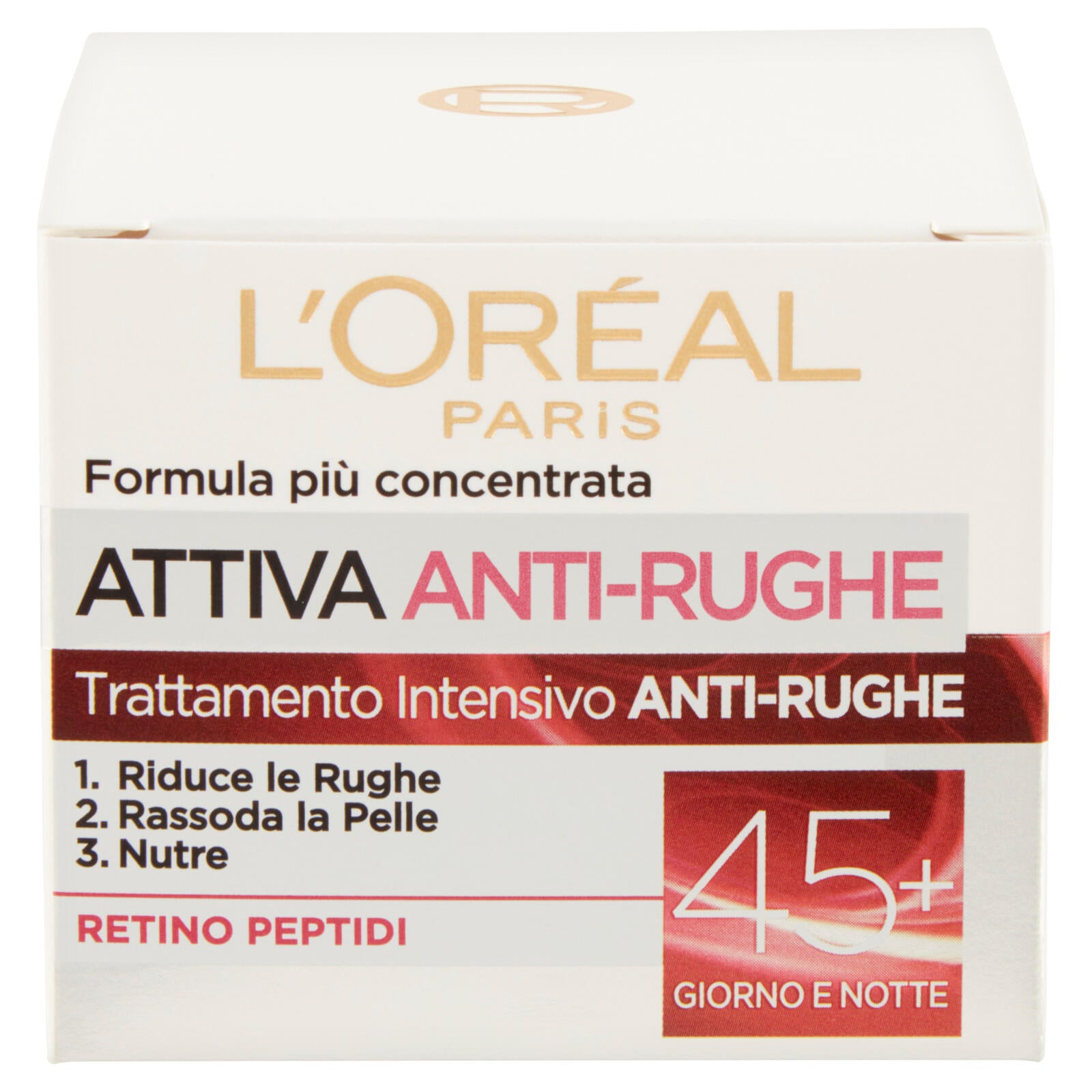 L'Oréal Paris Attiva Anti-Rughe Crema Viso 45+, Trattamento Intensivo Anti-rughe, 50 ml (25531700)