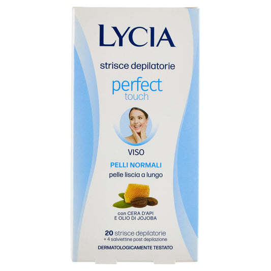 Lycia perfect touch strisce depilatorie Viso Pelli Normali 20 strisce + 4 salviettine (25533993)