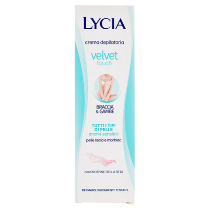 Lycia velvet touch crema depilatoria Braccia & Gambe Tutti i Tipi di Pelle anche sensibili 150 ml (25534018)