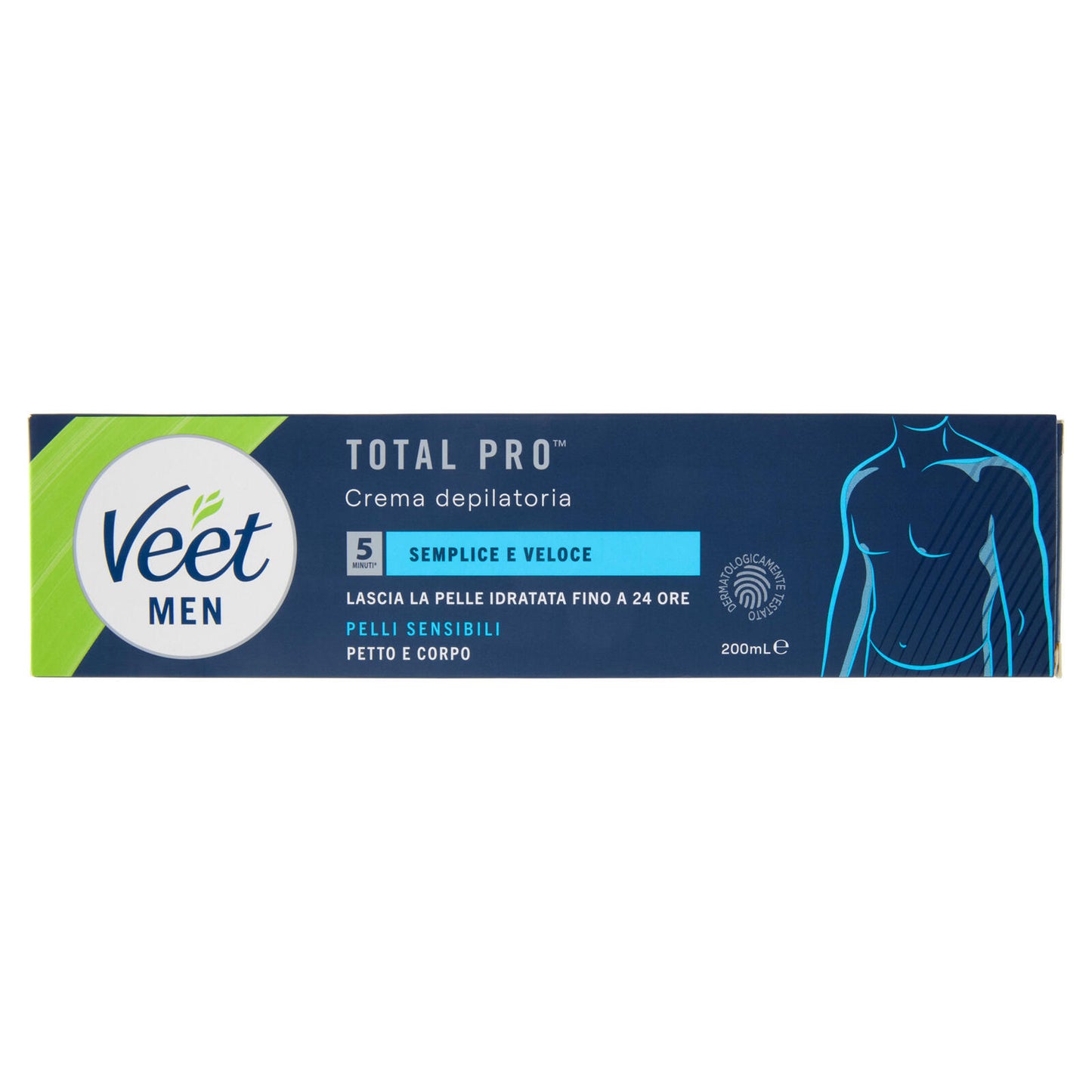 Veet Men Crema Depilatoria Uomo, Pelli Sensibili, 200 ml (25613325)