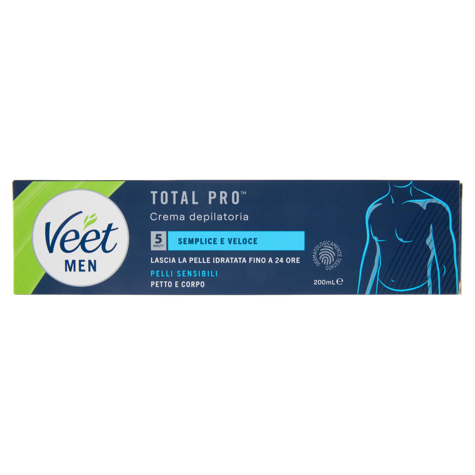 Veet Men Crema Depilatoria Uomo, Pelli Sensibili, 200 ml (25613325)