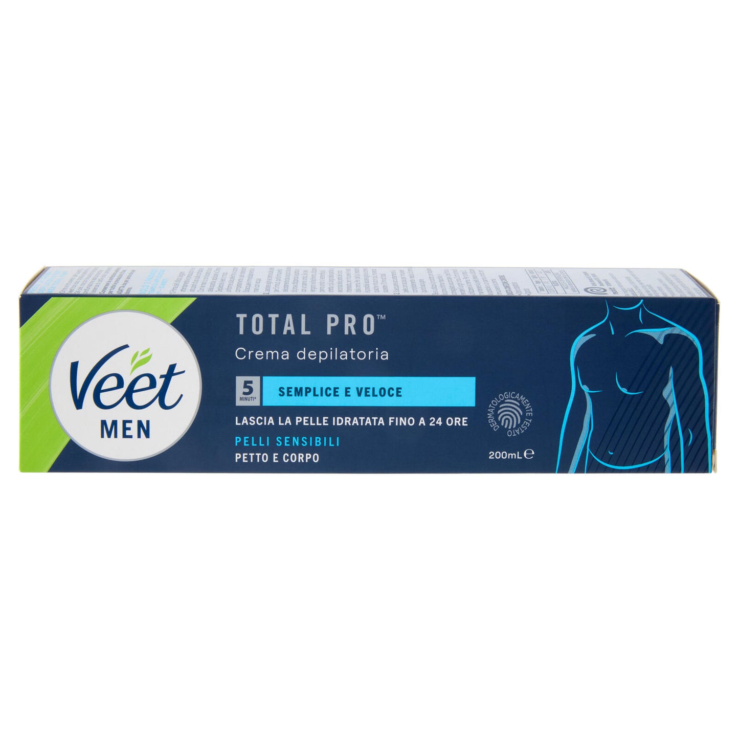 Veet Men Crema Depilatoria Uomo, Pelli Sensibili, 200 ml (25613326)