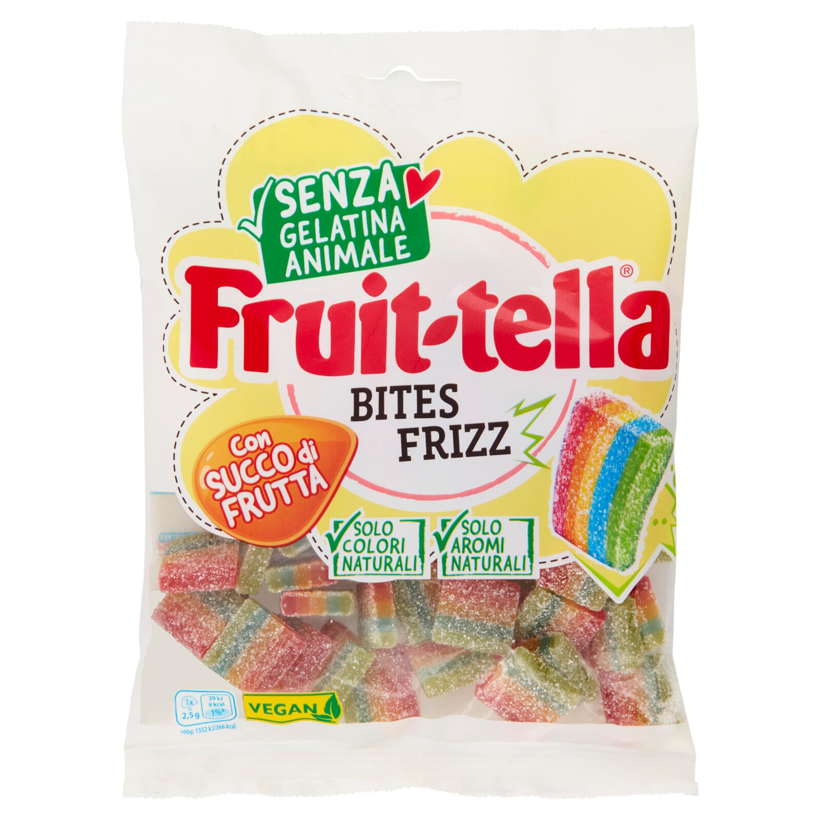 Fruit-tella Bites Frizz 140 g (25529996)