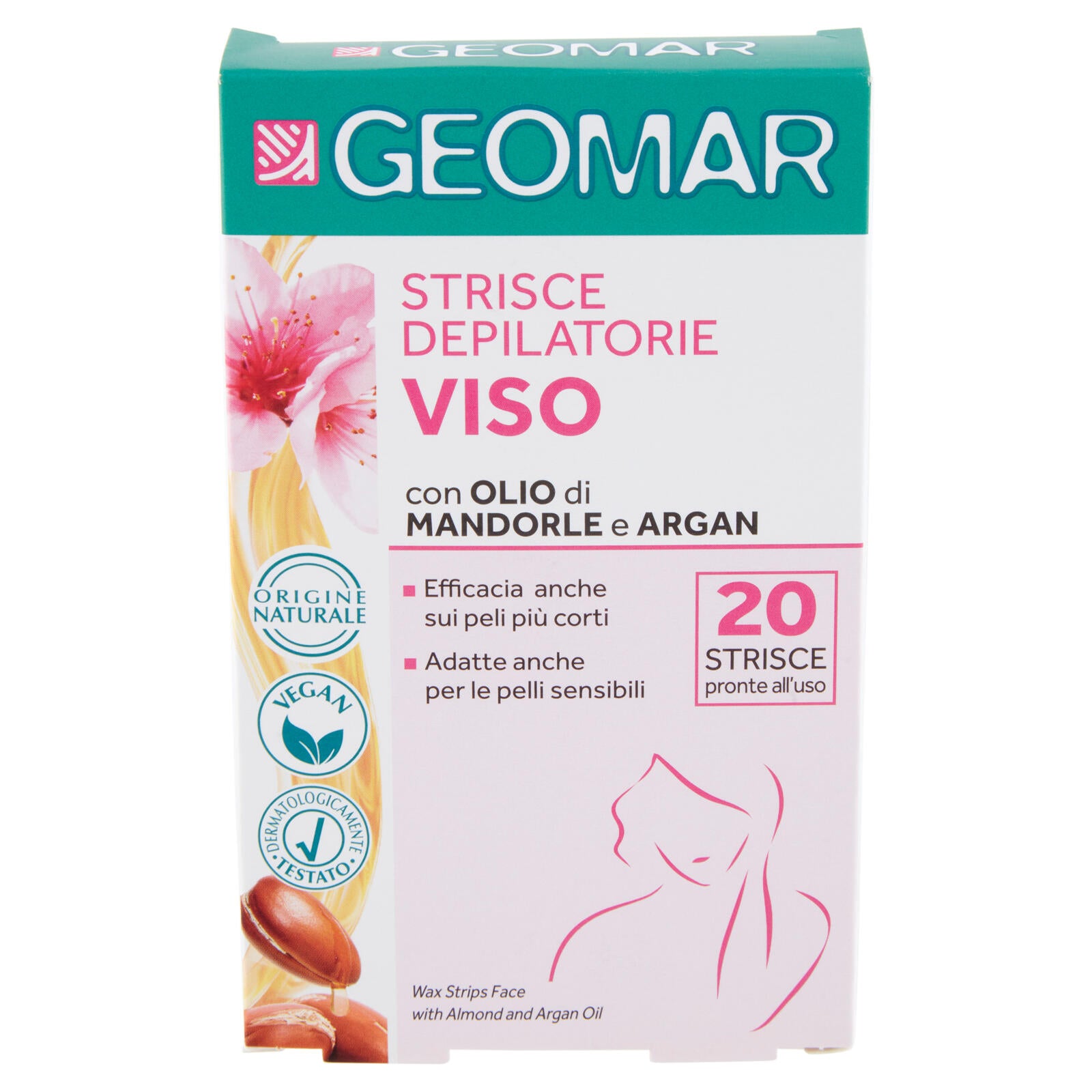 Geomar Strisce Depilatorie Viso 20 pz (25530513)