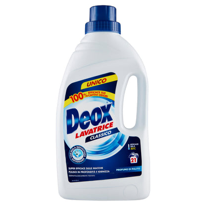 Deox Lavatrice Classico Profumo di Pulito, 21 lav, 1050 ml (25525140)